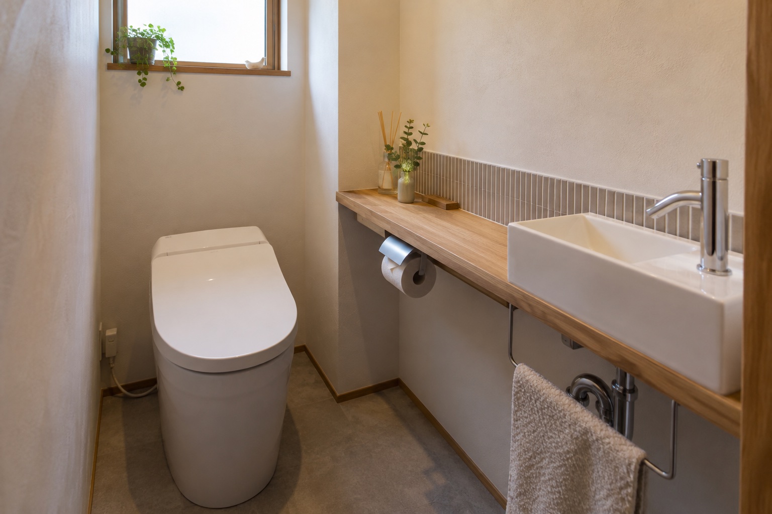 コンパクトなトイレの参考イメージ